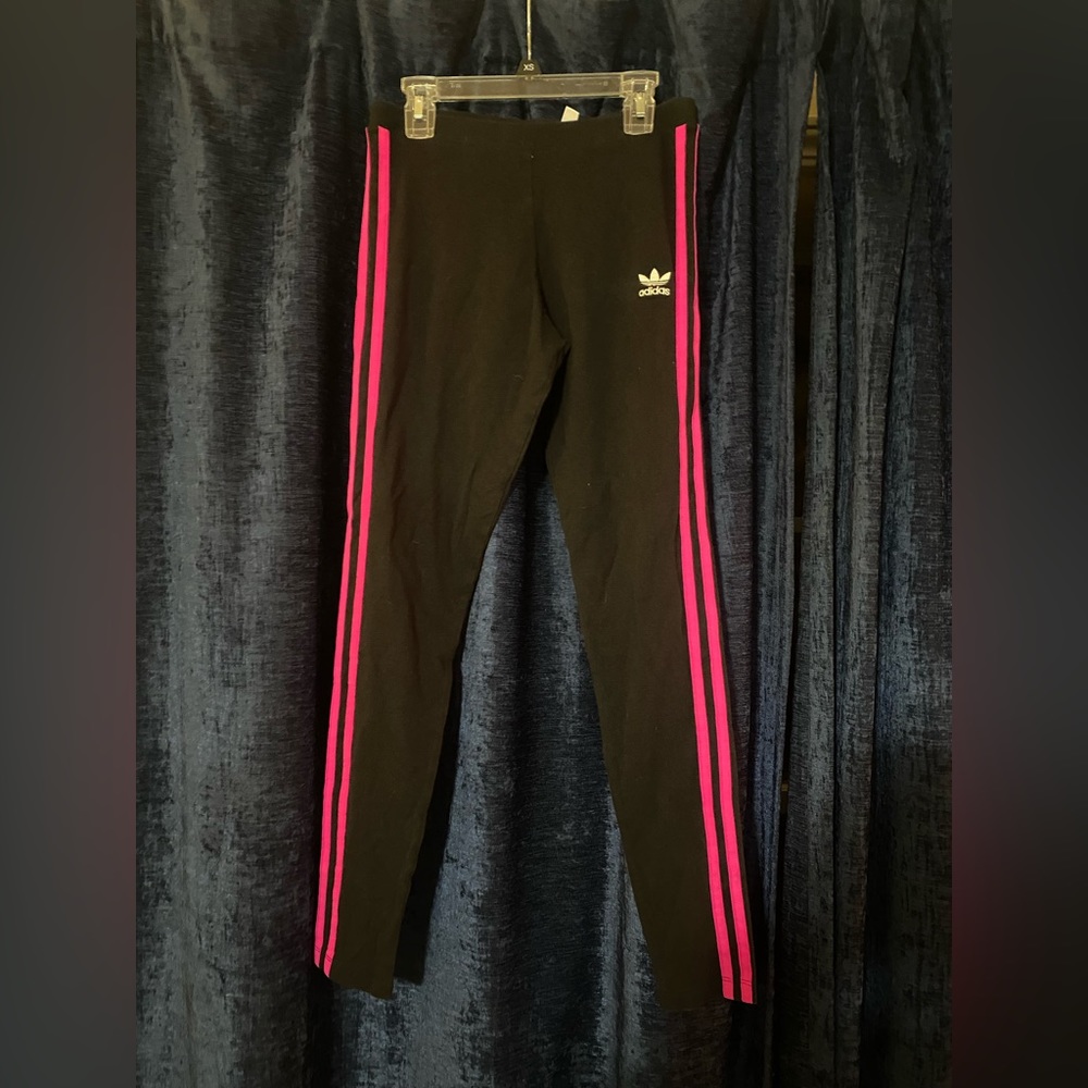 Brand New Adidas black and pink leggings size small